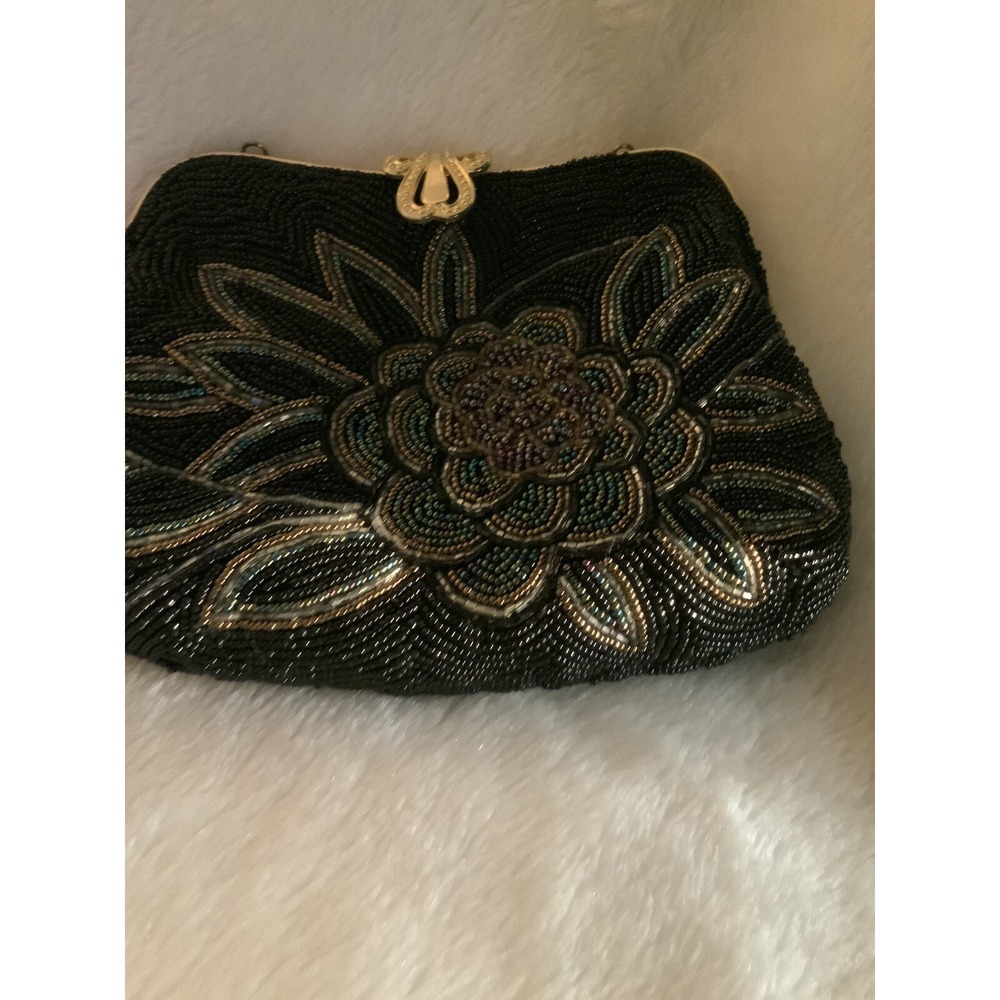 Beaded Black Handbag